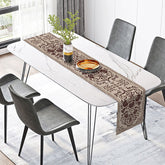 Aperturee - Aperturee Classic Slovak Folk Pattern Table Runner for Traditional European and Ethnic Kitchen Dining Decor